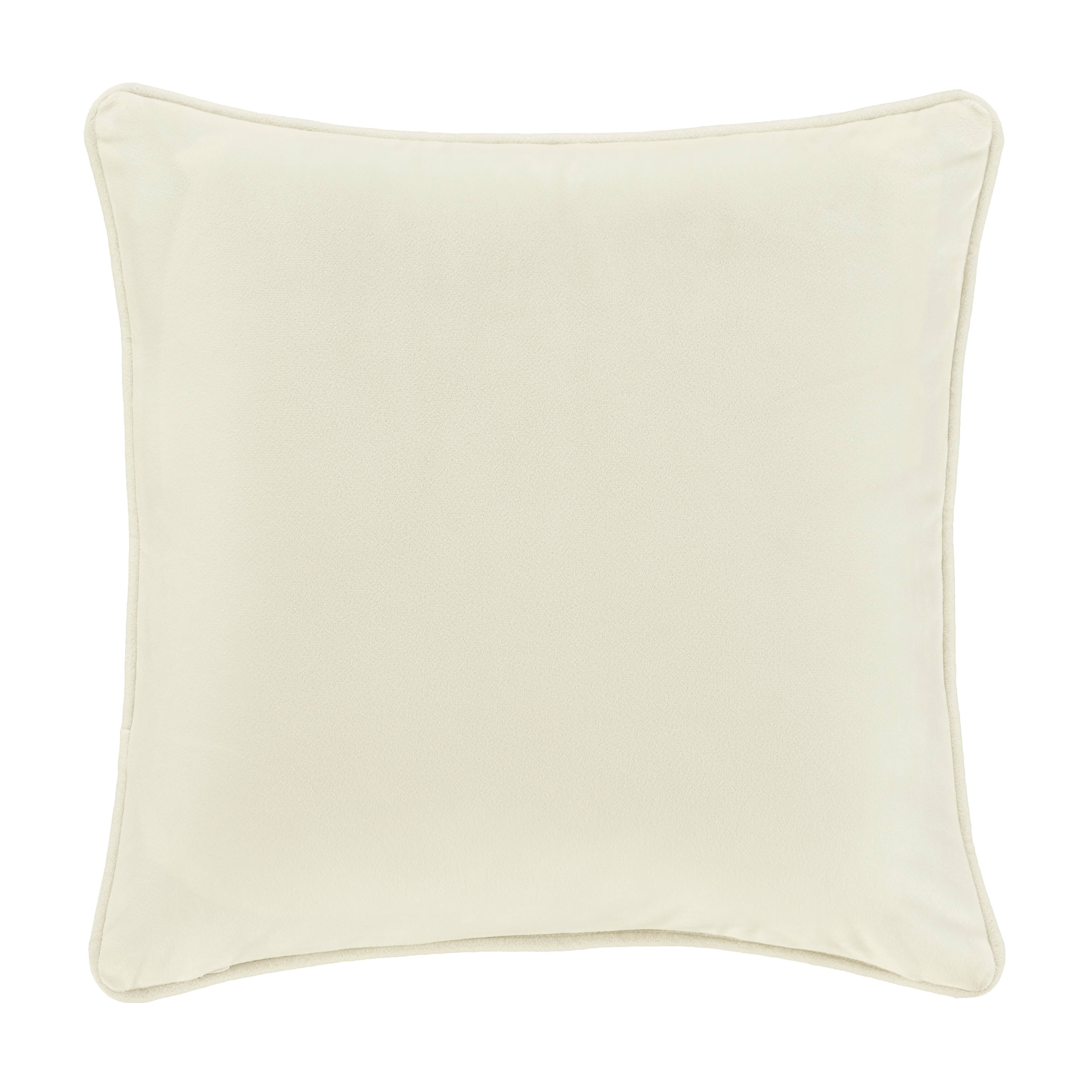 Noelle Winter White 18" Square Decorative Throw Pillow Bed Bath